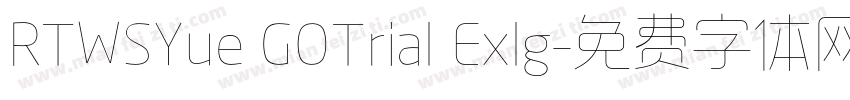 RTWSYue GOTrial Exlg字体转换
